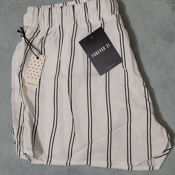 Pinstriped Drawstring PJ Shorts - Picture 1 of 4
